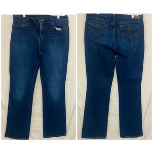 Levi’s 515 Bootcut Jeans Women’s Size 16L - W33 L34 Dark Wash Kicker Western EUC